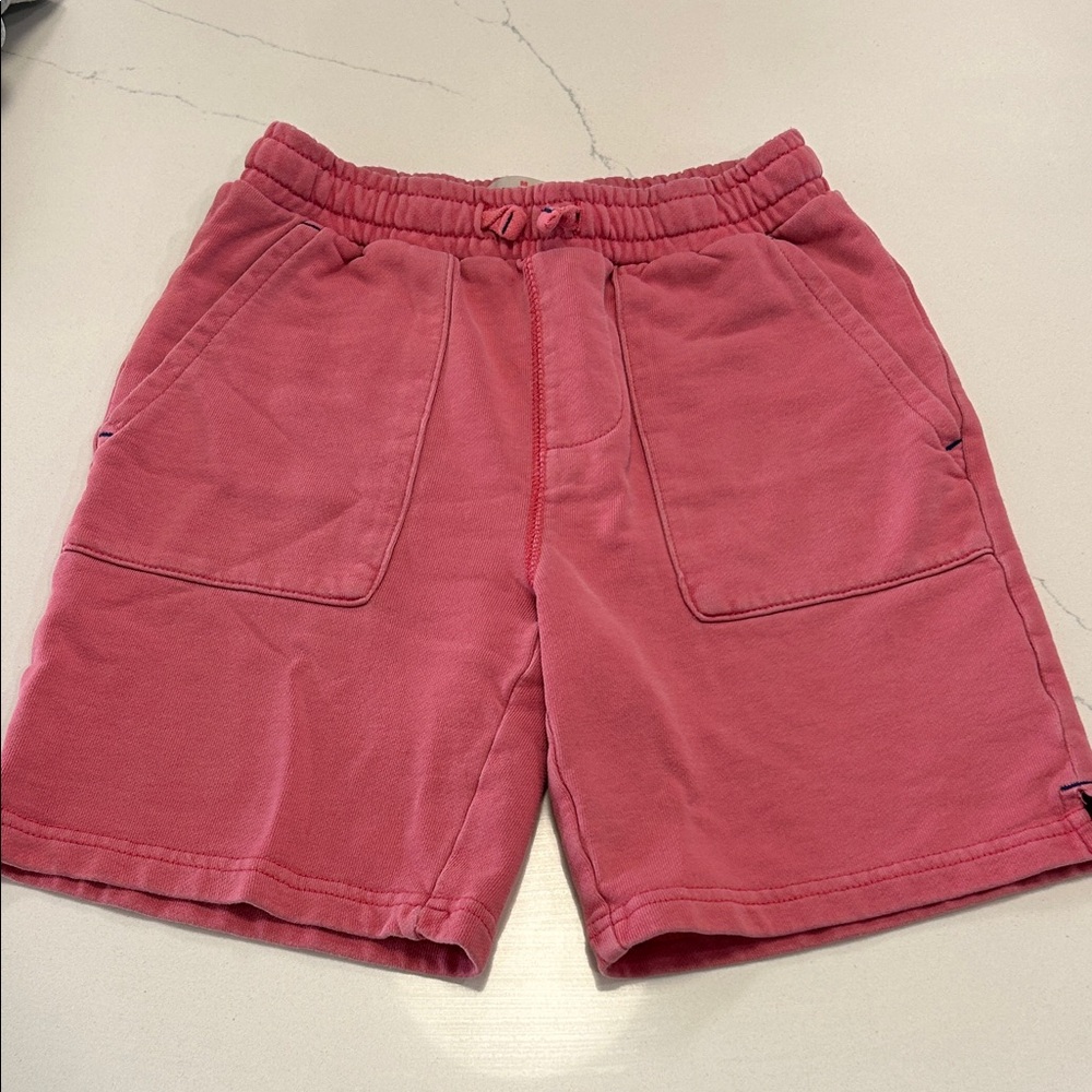 Mini Boden Men's Athletic Shorts in Coral